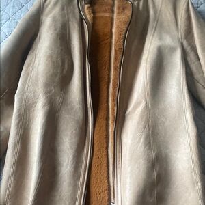 Women’s Tan Leather Jacket